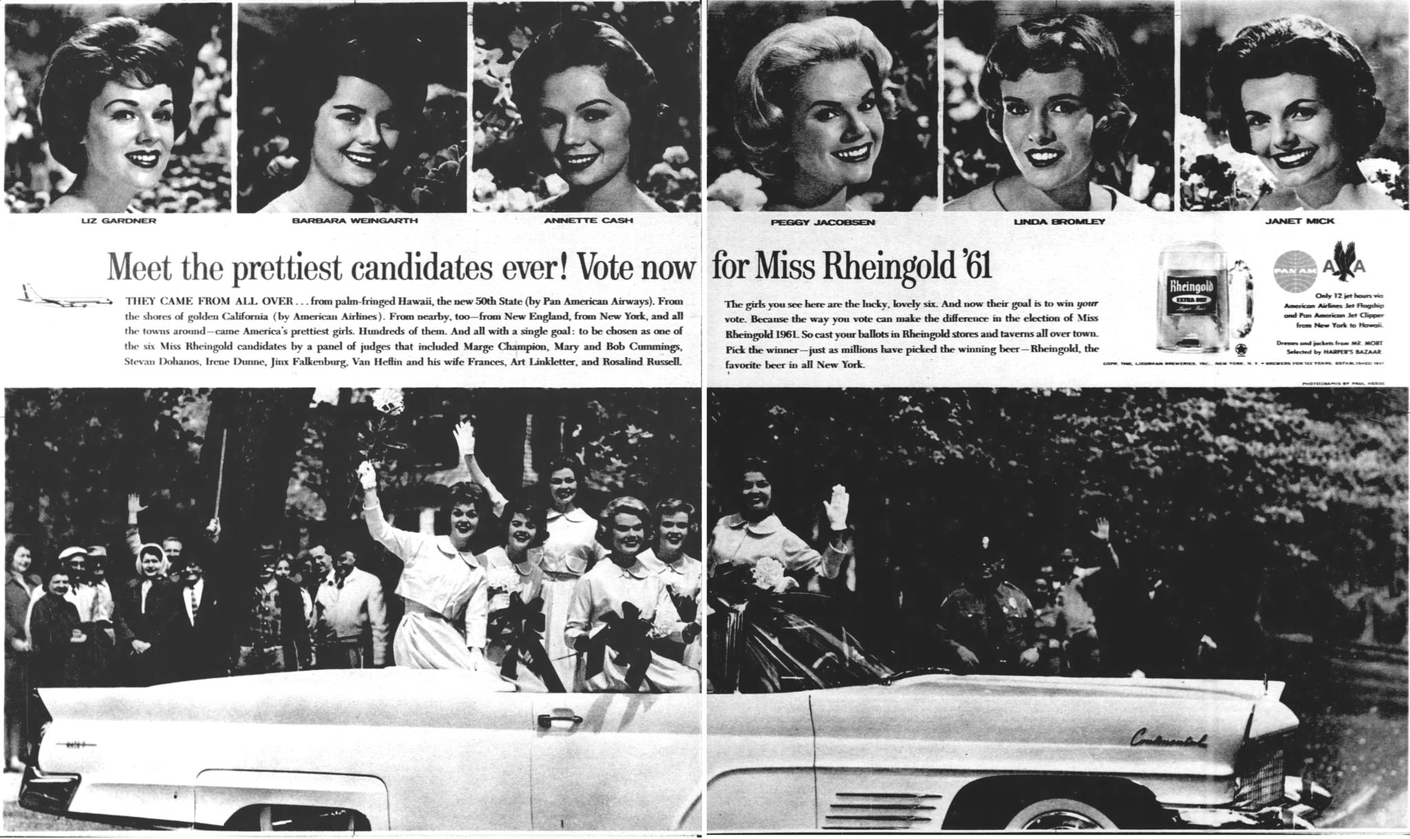 Beer In Ads #4583: Meet The Prettiest Candidates For Miss Rheingold ...
