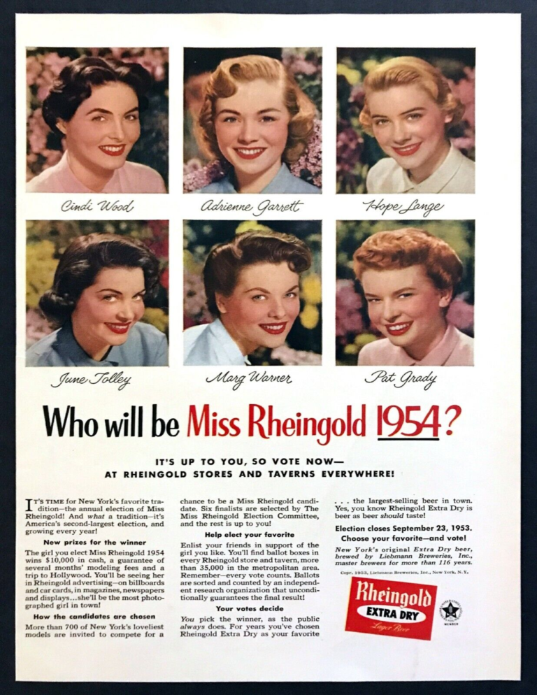 Beer In Ads #4259: Who Will Be Miss Rheingold 1954?