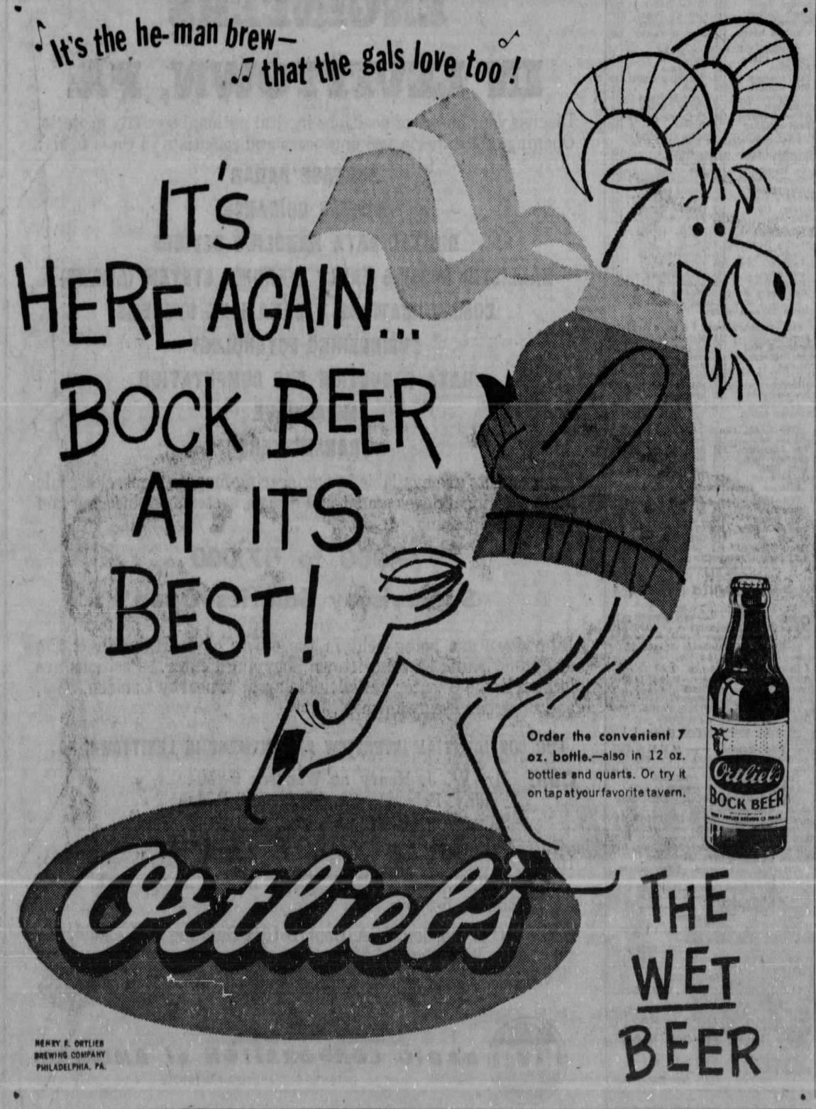 Beer In Ads #5211: It’s Here Again … Bock Beer At Its Best!