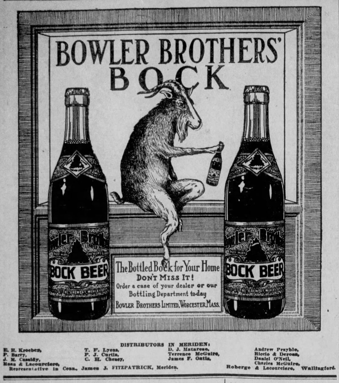 Beer In Ads #5125: Bowler Brothers’ Bock