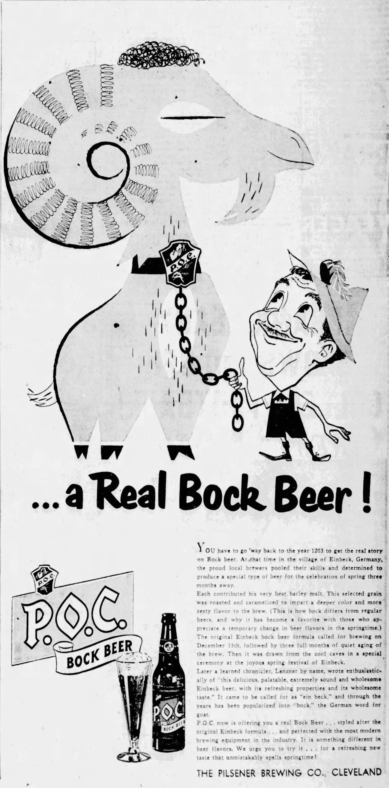 Beer In Ads #5155: … A Real Bock Beer!