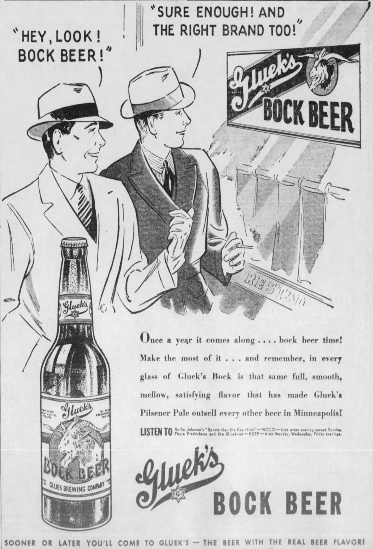 Beer In Ads #5172: Hey, Look! Bock Beer!