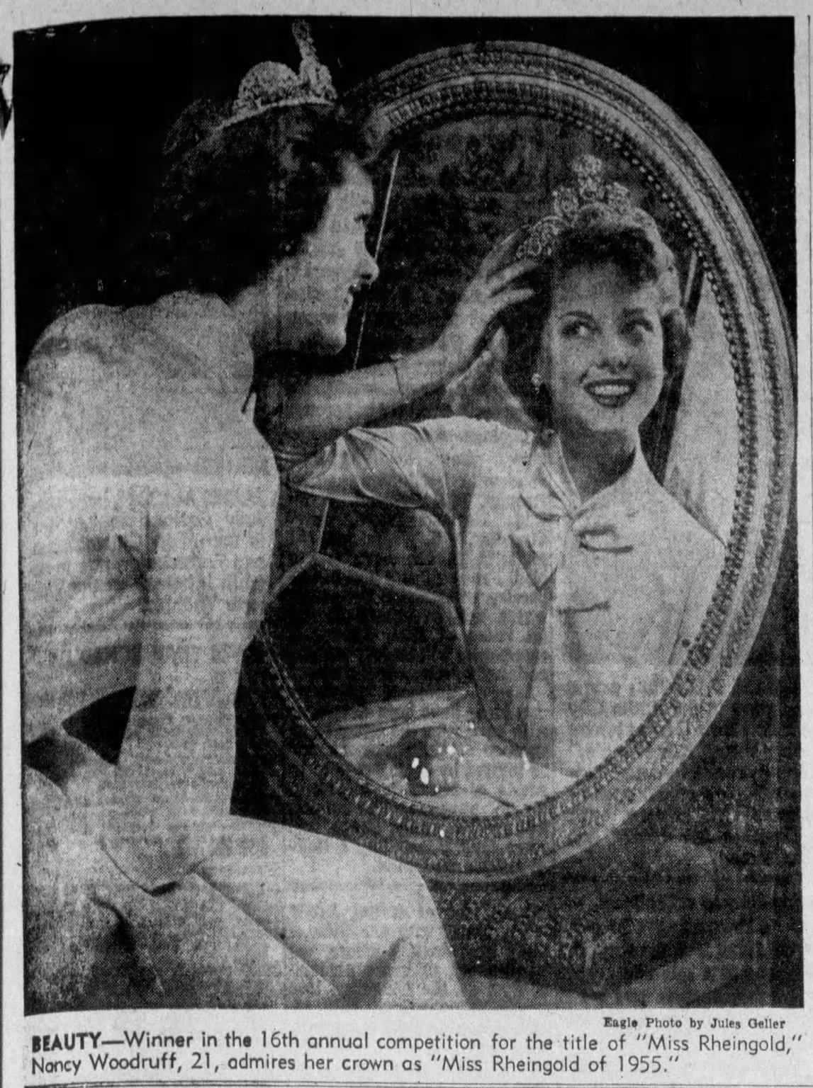 Beer In Ads 4306 Nancy Woodruff Crowned Miss Rheingold 1955