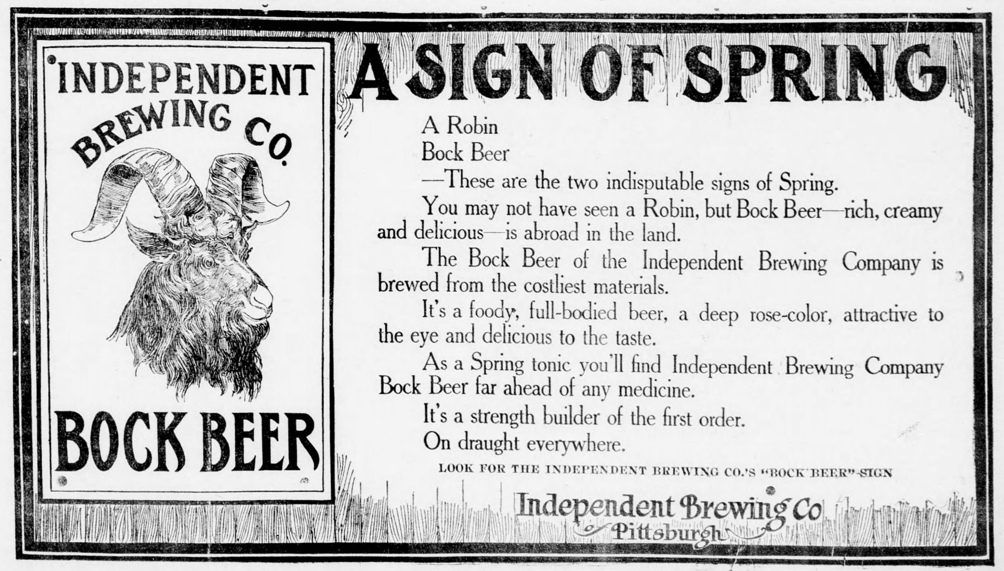 Sign Of Spring Beer Beer In Ads #5231: A Sign Of Spring