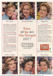 Beer In Ads #4391: Pick The Girl Who’ll Win Miss Rheingold 1957